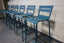 Barstool Seating Blue Stacking Indoor Outdoor