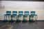 Barstool Seating Blue Stacking Indoor Outdoor