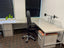 Steelcase Desk with Rolling Pedestal Drawers