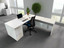 Sleek White Desk L-Shape