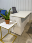 Office Desk - Highland - L-Shape White 66"x72"