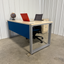 Tayco Modern Desk in Pastel Blue - Right or Left Return